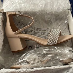 Aldo rhinestone heel sandals